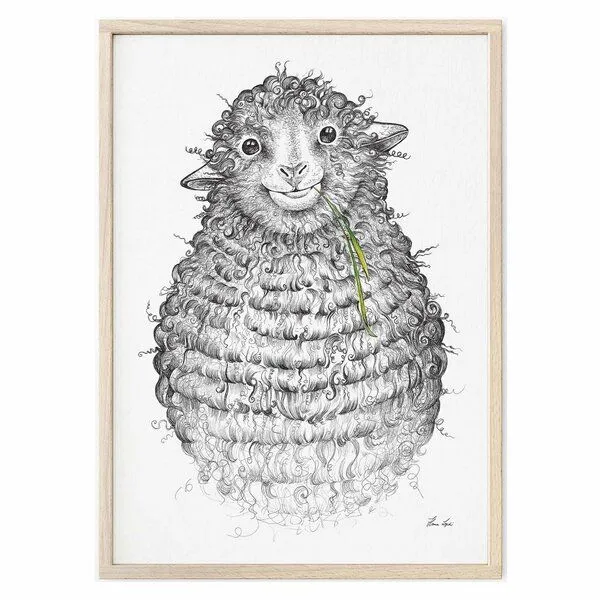 LIGARTI Kunstdruck »Wollfried« von LIGARTI | A4, A3 oder A2 | Wandbild | Poster | Kunst – Produktbild 1 von 4