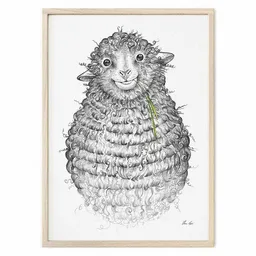 LIGARTI Kunstdruck »Wollfried« von LIGARTI | A4, A3 oder A2 | Wandbild | Poster | Kunst – Produktbild 1 von 1