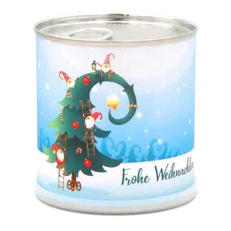 DUFTE DUFTE Weihnachtsbaum Wichtelkerze Frohe Weihnachten - knisternde Kerze in der Dose – Produktbild 1 von 1