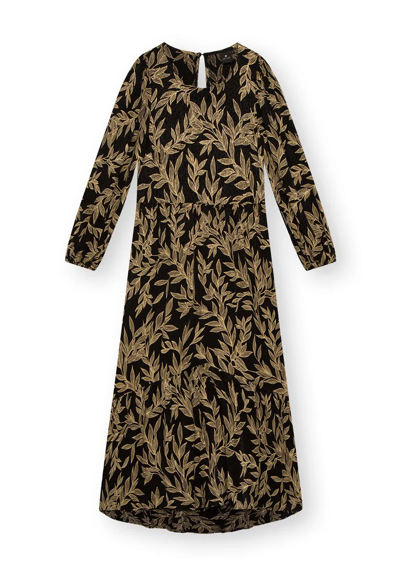 Lovjoi LOVJOI Damen vegan Kleid Audreyana Dark Garden, Schwarz, – Produktbild 2 von 2