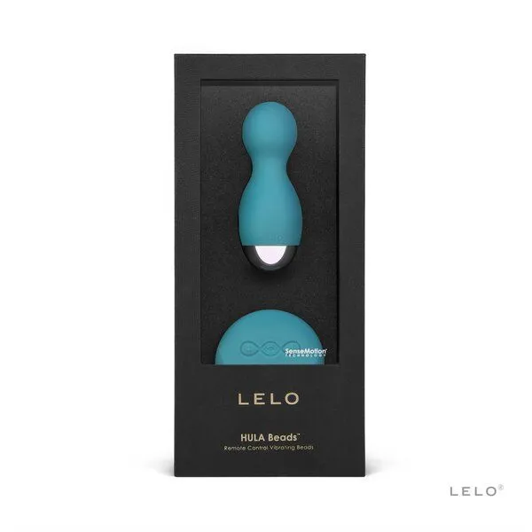 LELO Rotierende und vibrierende Kegel Bälle - LELO HULA Beads, Meerblau, – Produktbild 2 von 4
