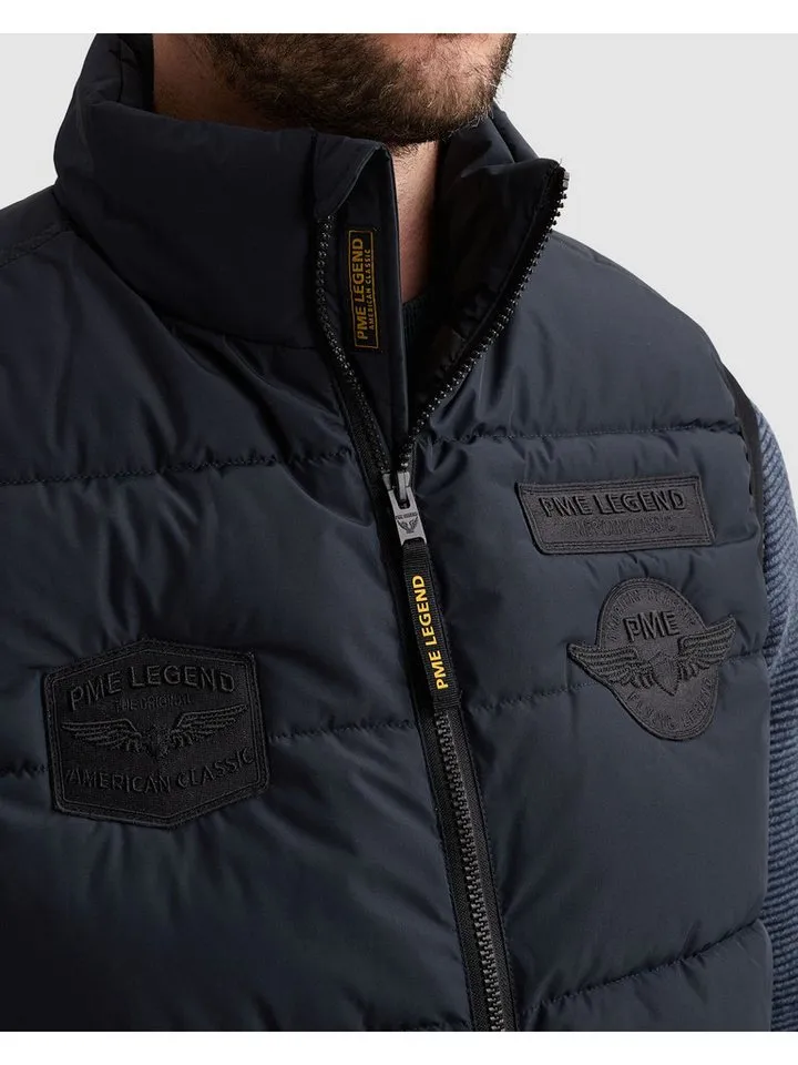 PME Legend PME Legend Steppweste Reißverschlusstaschen von innen und außen, Blau, – Produktbild 5 von 5