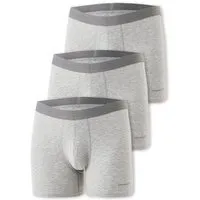 ORGANICATION ORGANICATION BRUNNO | Boxer Brief aus Bio-Baumwolle und TENCEL Modal im 3er-Pack, Grey melange, – Produktbild 1 von 1