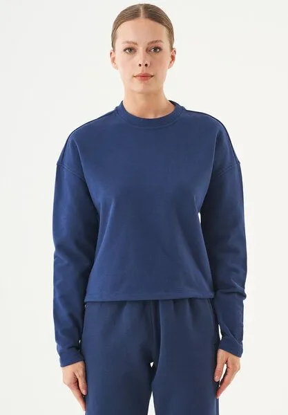 ORGANICATION ORGANICATION ESSENTIALS-SEDA- Sweatshirt aus Bio-Baumwolle, Navy, – Produktbild 1 von 3