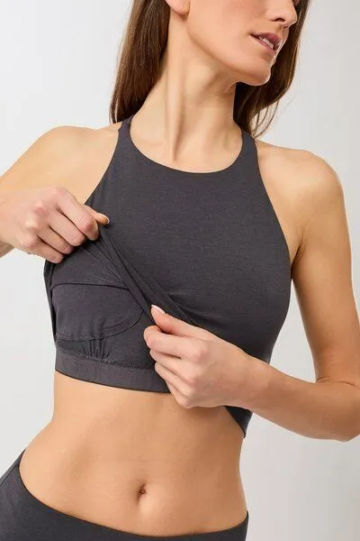 mandala mandala Cross Top, Onyx (grau), – Produktbild 3 von 4