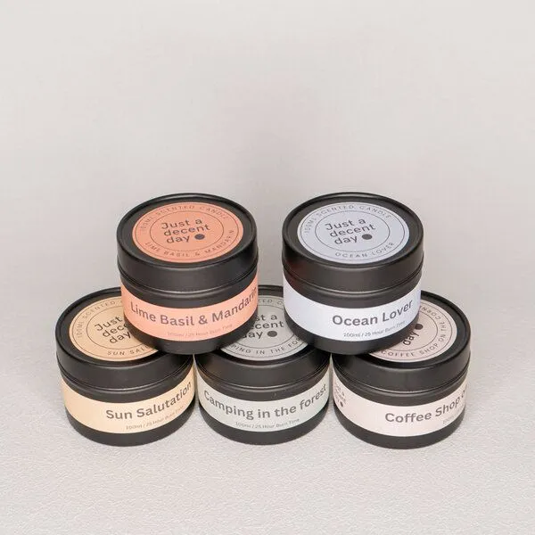 Just a decent day Just a decent day Duftkerze in Metalldose, Ocean lover, – Produktbild 3 von 3
