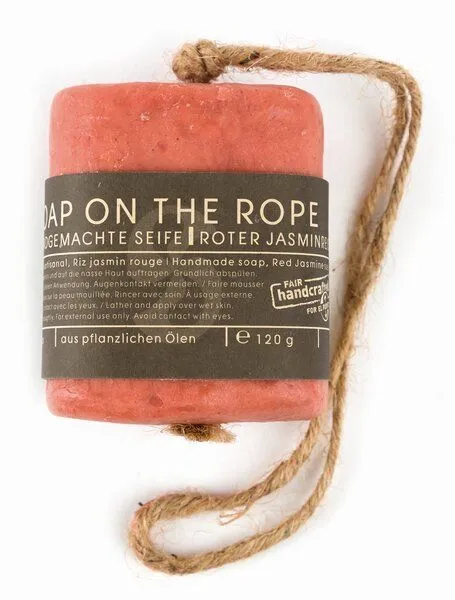 El Puente El Puente Seife "Soap on the rope" | Vegan, Rot, – Produktbild 2 von 3