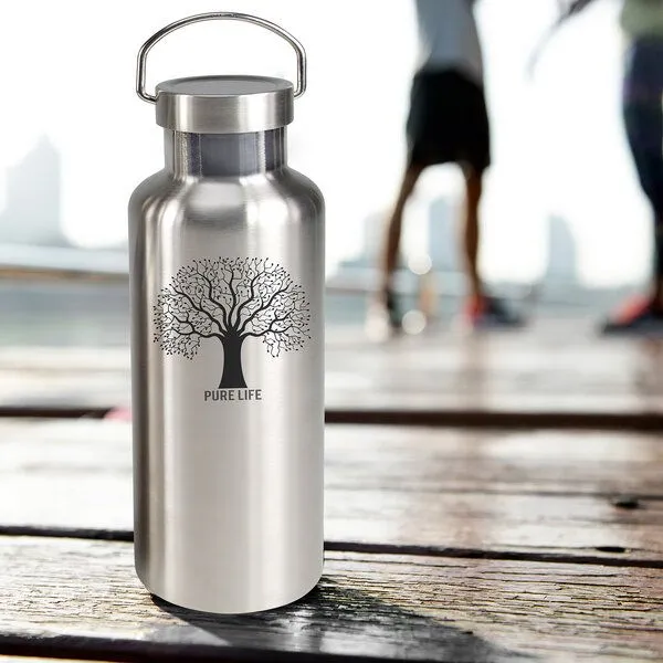 Contento Contento ToGo Edelstahl Trinkflasche 750ml "Pure Life" – Produktbild 2 von 3