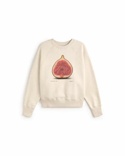 thinking mu thinking mu Bonnie Sweater, Figa, Beige, – Produktbild 1 von 4