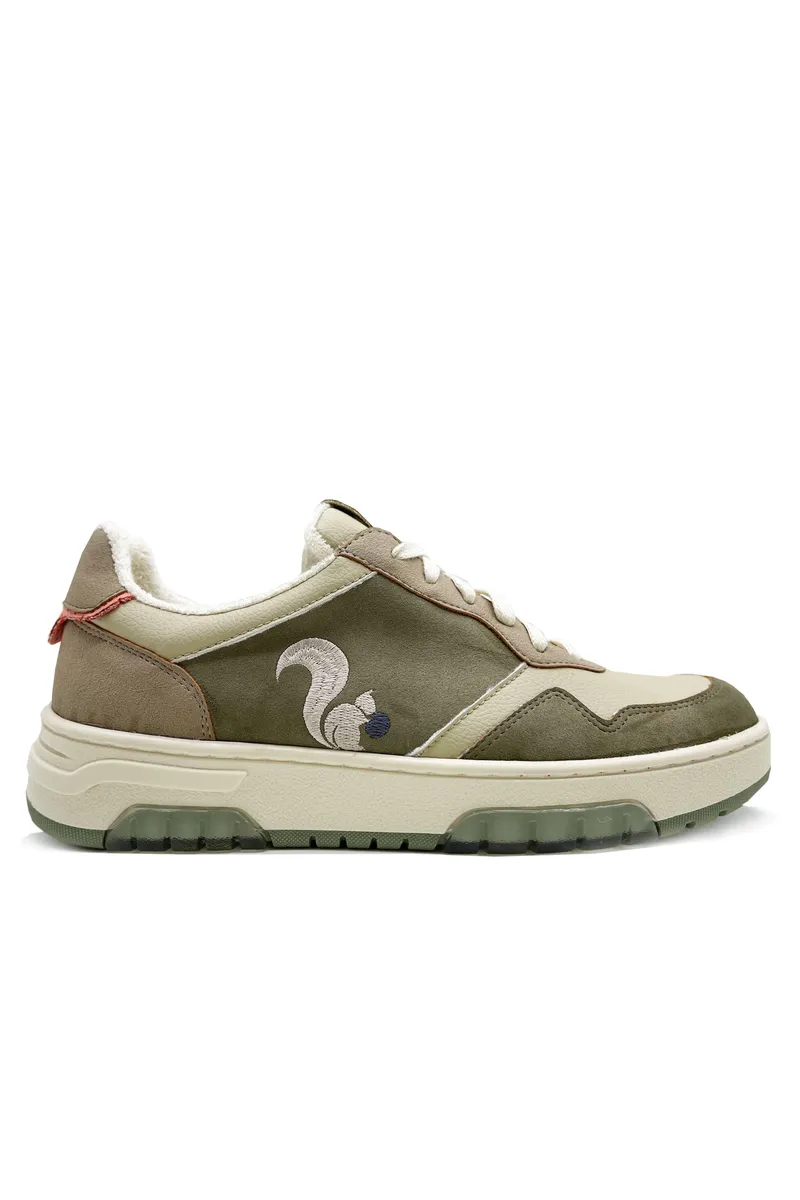 thies thies Damen vegan Sneaker Eco Cup Veganer Apfel (W/X) Grün, Olivgrün, – Produktbild 1 von 2