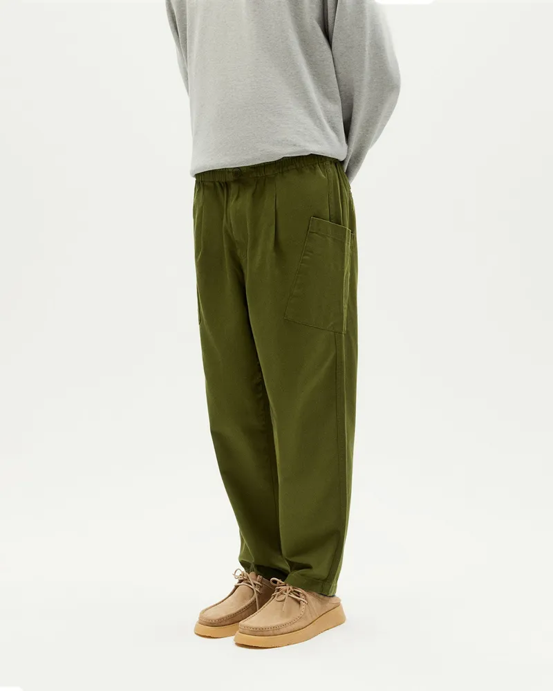 thinking mu Thinking MU Herren vegan Hose Max Green, Dunkelgrün, – Produktbild 1 von 2