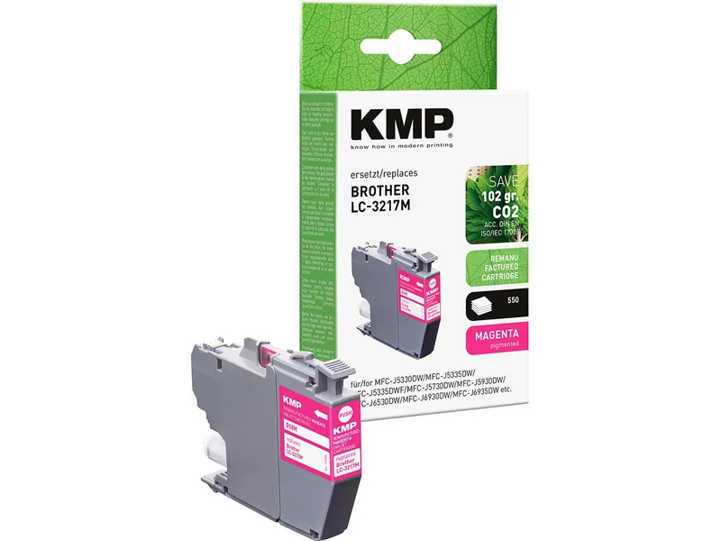 KMP KMP Tintenpatrone ersetzt Brother LC-3217M magenta – Produktbild 1 von 1