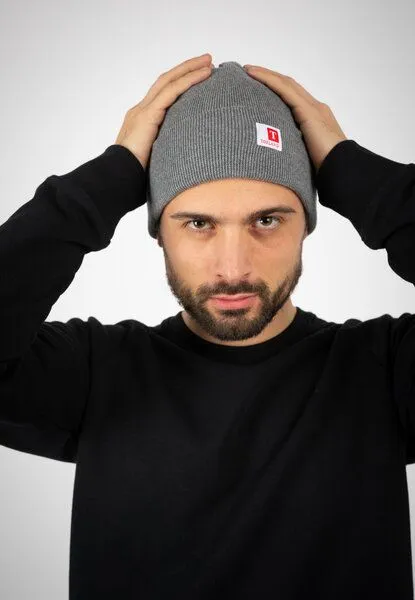 TORLAND TORLAND Beanie RIB, Grau (mid heather grey), – Produktbild 1 von 3