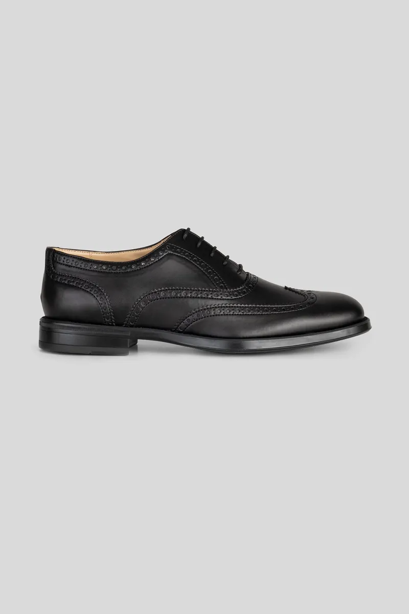 Solari Milano Solari Milano Herren vegan Oxford Brogue Schwarz, Schwarz, – Produktbild 2 von 2