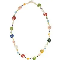 Global Mamas Upcycling Glasperlen Halskette - RAINBOW FIESTA HANF - Global Mamas – Produktbild 1 von 1