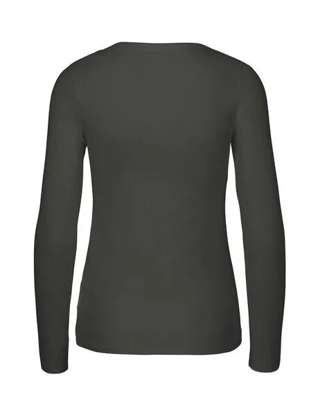 Neutral® - 3FREUNDE Neutral® - 3FREUNDE Frauen Longsleeve, Charcoal, – Produktbild 3 von 4