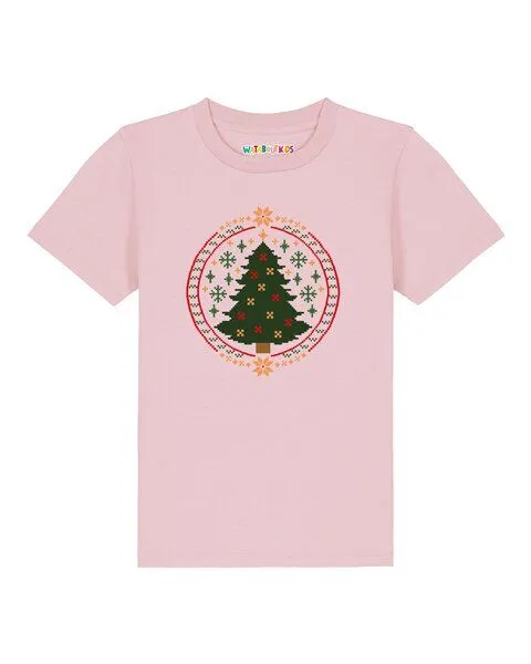 watabout.kids watabout.kids T-Shirt Kinder Weihnachtszeit, Cotton pink, – Produktbild 1 von 2