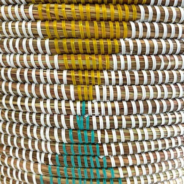 SWANE-Design SWANE-Design Afrikanischer Wäschekorb - Flachdeckel, Diamond stripes weiß (weiß), – Produktbild 3 von 3
