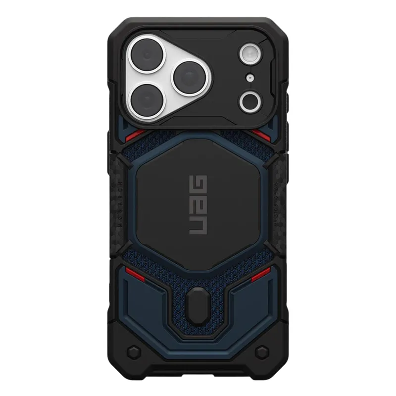 Urban Armor Gear MagSafe-Hülle für Apple iPhone 18 Pro / 17 Pro, Urban Armor Gear, Monarch Pro Kevlar, Marineblau – Produktbild 1 von 1