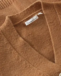 KnowledgeCotton Apparel KnowledgeCotton Apparel Damen vegan Strickjacke Aus Soufflé Garn Lion Brown – Produktbild 1 von 1