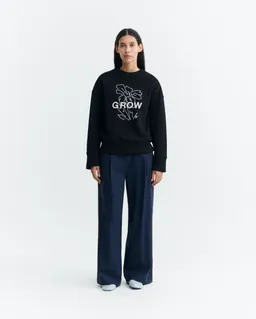 thinking mu Thinking MU Damen vegan Sweatshirt Jimena Mit Stickerei Schwarz – Produktbild 1 von 1