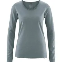 HempAge HempAge Damen Langarm-Shirt Lene Hanf/Bio-Baumwolle, Titan, – Produktbild 1 von 1