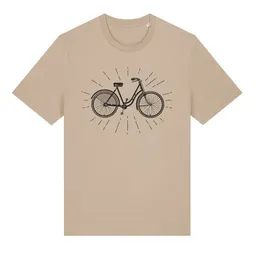 roots of compassion roots of compassion T-Shirt Retro-Fahrrad - bio, fair, vegan - weiter Schnitt - bicycle, Umwelt, cycling, Verkehrswende – Produktbild 1 von 1
