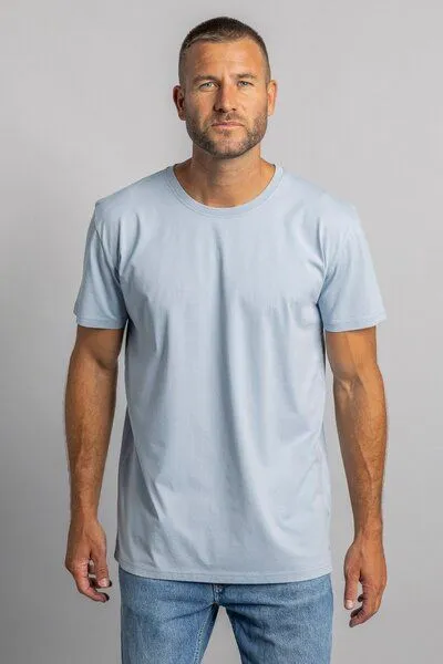 DIRTS dirts Premium Blank T-Shirt STANDARD, Mellow blue, – Produktbild 2 von 3