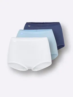 Sloggi Taillenslip ecru + hellblau + marine – Produktbild 1 von 1