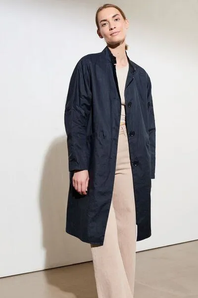 LangerChen LangerChen Coat Mira Long, Navy (blau), – Produktbild 2 von 4