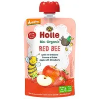 Holle Holle Quetschie Bio-Fruchtmus "Apfel, Erdbeere", Red Bee, ab 8. Monat, 100 g – Produktbild 1 von 1