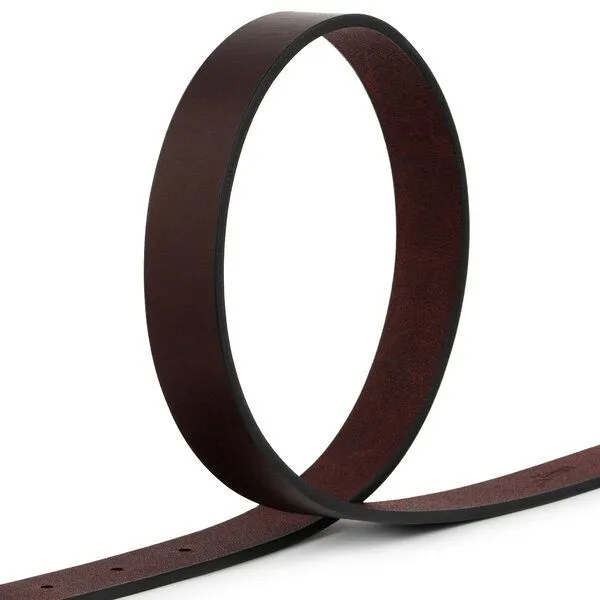 Simaru Simaru MACEIO Ledergürtel aus pflanzlich gegerbtem Naturleder (2,5 cm)-EU, Braun, – Produktbild 3 von 4