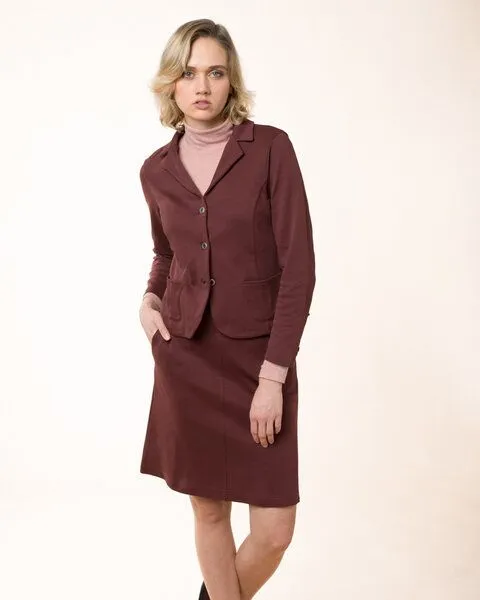 Alma & Lovis Alma & Lovis Rock aus Bio-Baumwolle in Punto-Qualität "Punto-Skirt", Rot, – Produktbild 3 von 4