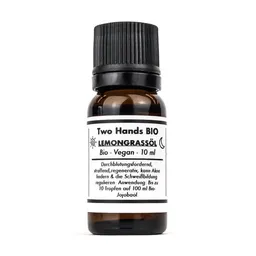 Two Hands BIO Two Hands BIO Lemongrassöl - Bio - Vegan - Zitronengrasöl - 10 ml – Produktbild 1 von 1