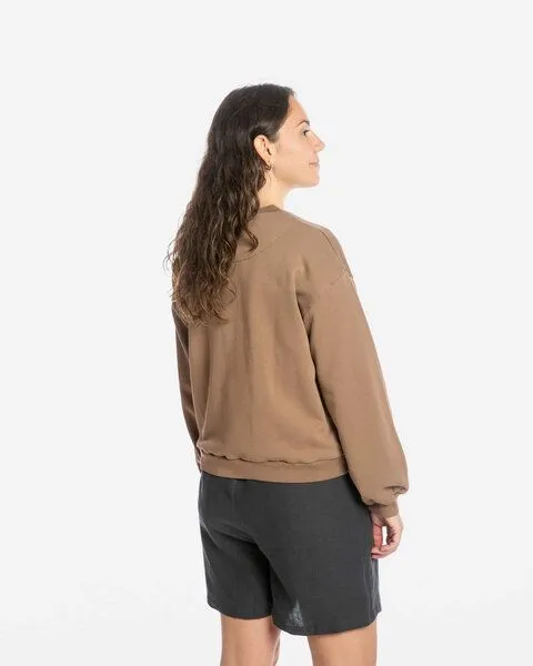 MATONA Matona Pullover | Light Sweatshirt | aus Bio-Baumwolle | GOTS-zertifiziert, Cocoa, – Produktbild 2 von 4