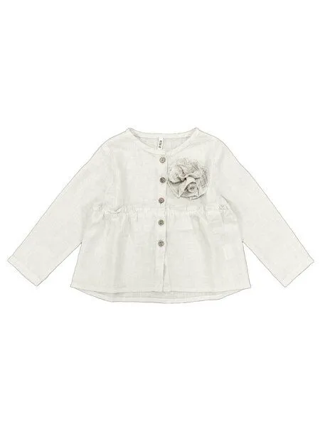 PETER JO PETER JO Shirt Camomile aus Leinen, Creme, – Produktbild 1 von 3