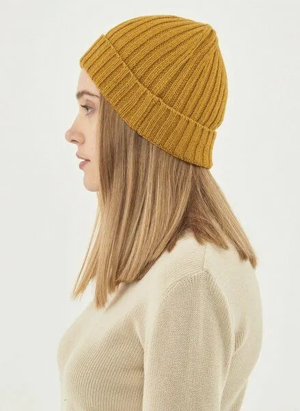 ORGANICATION ORGANICATION Unisex Strick-Beanie aus Bio-Merinowolle und Bio-Baumwolle, Tobacco, – Produktbild 2 von 2