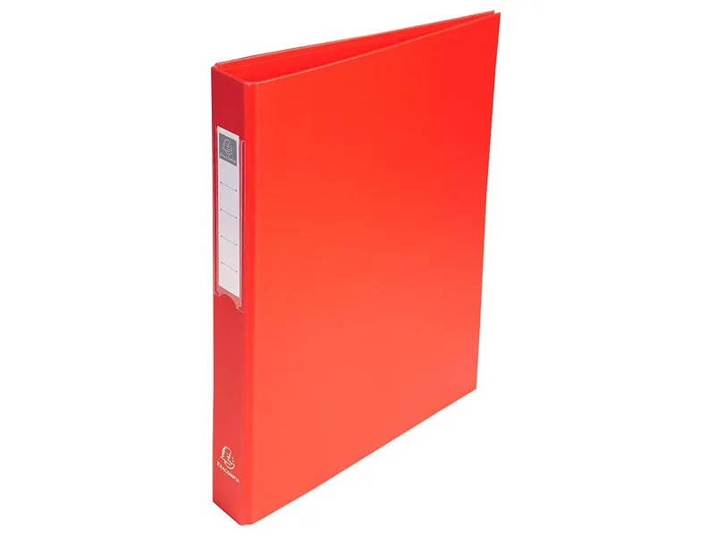 Exacompta 10 Exacompta Ringbücher aus kaschiertem Karton, DIN A4, 4 Ringe, RB 40 mm, rot – Produktbild 1 von 1