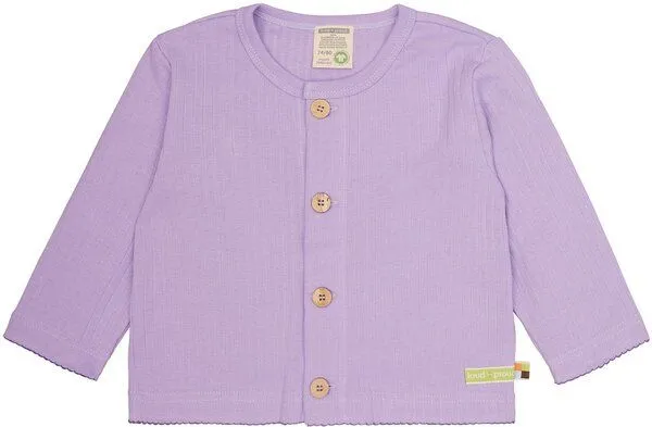 loud + proud loud + proud Babys & Kinder Leichte Jacke aus Derby Rib, GOTS-zertifiziert, Lilac(lila), – Produktbild 1 von 1