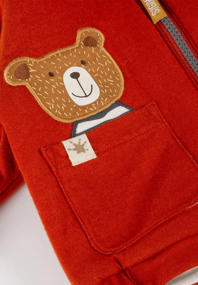 sigikid sigikid Wendejacke Winterbär für Babys Jungen (1-St), Rot, – Produktbild 3 von 4