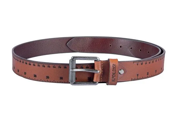 Alpenleder Alpenleder Gürtel ZOLLSTOCK, Cognac, – Produktbild 1 von 7