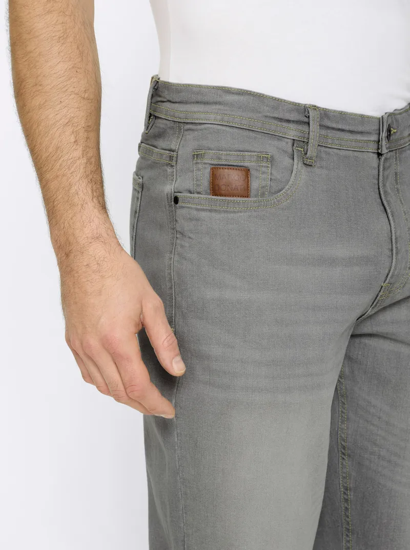 marco donati 5-Pocket-Jeans grey denim, Grey denim, – Produktbild 2 von 2