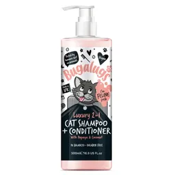 Bugalugs Bugalugs Katzenshampoo Kokos & Papaya – Tropisch duftendes 2-in-1 Shampoo & Conditioner für Katzen – Produktbild 1 von 1