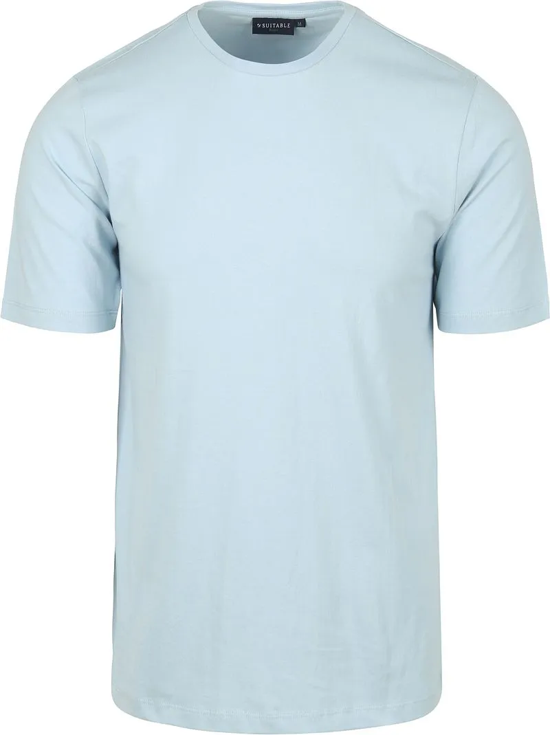 Suitable Suitable Respect T-shirt Jim Steel Hell Blau - Größe S, Hellblau, – Produktbild 1 von 3