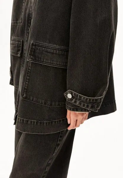 ARMEDANGELS ARMEDANGELS Cord Collar Denim Damen Jeansjacke aus 100% Bio-Baumwolle, Nutmeg, – Produktbild 4 von 4