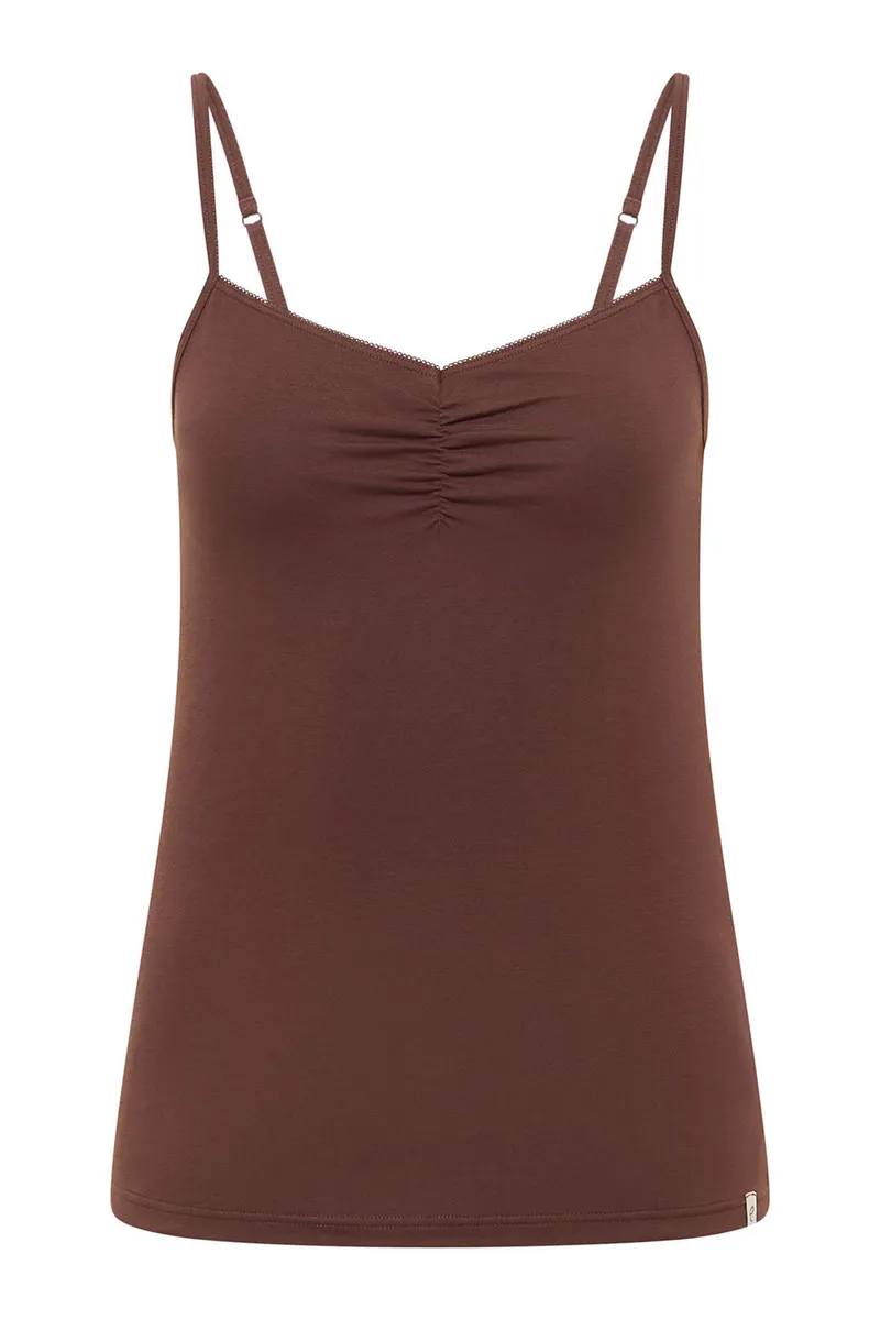 Tranquillo Top Minaa aus Biobaumwolle - shaved chocolate / L – Produktbild 1 von 5