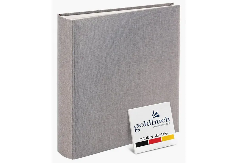 Goldbuch Goldbuch Fotoalbum GOLDBUCH Fotoalbum Summertime 100 weiße Seiten mit Trennblättern 30x31, Grau, – Produktbild 1 von 5