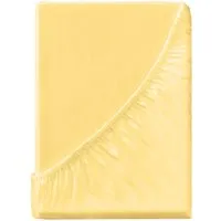 Spannbettlaken "Eco-Jersey-Interlock" aus Bio-Baumwolle 90-100 x 200 cm, hafer – Produktbild 1 von 1