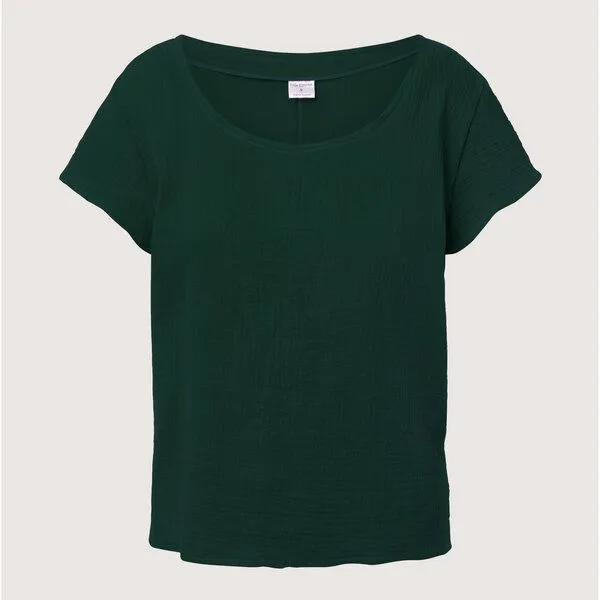 Frija Omina Frija Omina Musselin-Shirt Coube, Smaragd (grün), – Produktbild 1 von 3