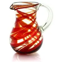 GLOBO Fair Trade GLOBO Fair Trade Krug JARRA aus Recyclingglas, mundgeblasen, verschiedene Designs, Fuego, – Produktbild 1 von 1